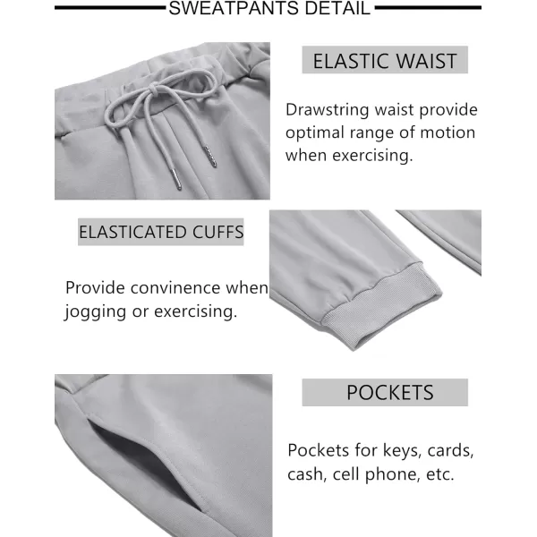 COOFANDY Men's Tracksuit 2 Pieces Long Sleeve Sets Casual Hooded Sweatsuits Jogging Suits