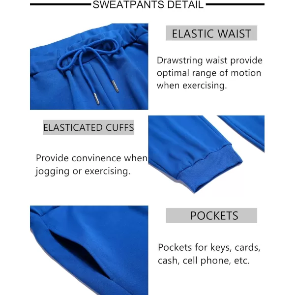 COOFANDY Men's Tracksuit 2 Pieces Long Sleeve Sets Casual Hooded Sweatsuits Jogging Suits