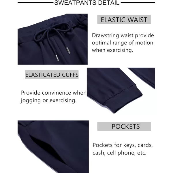 COOFANDY Men's Tracksuit 2 Pieces Long Sleeve Sets Casual Hooded Sweatsuits Jogging Suits