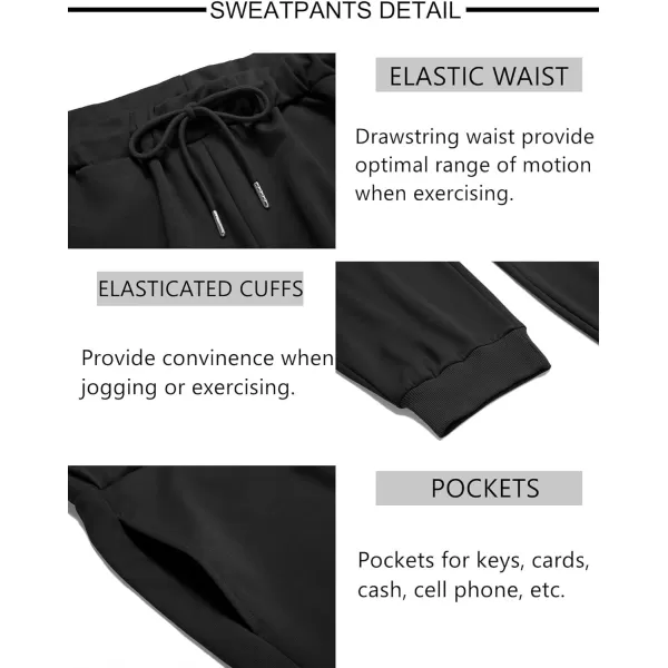COOFANDY Men's Tracksuit 2 Pieces Long Sleeve Sets Casual Hooded Sweatsuits Jogging Suits