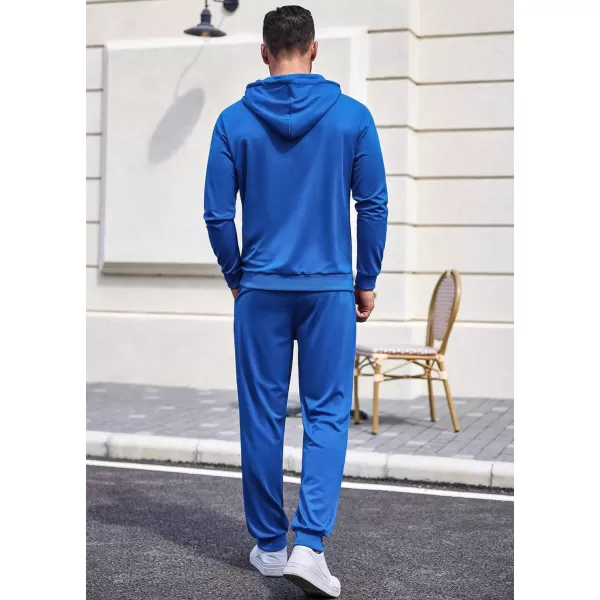 COOFANDY Men's Tracksuit 2 Pieces Long Sleeve Sets Casual Hooded Sweatsuits Jogging Suits