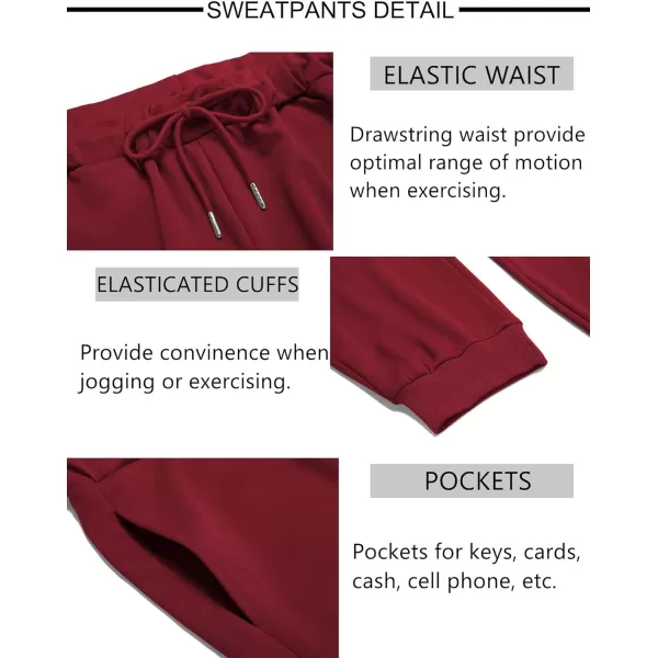 COOFANDY Men's Tracksuit 2 Pieces Long Sleeve Sets Casual Hooded Sweatsuits Jogging Suits