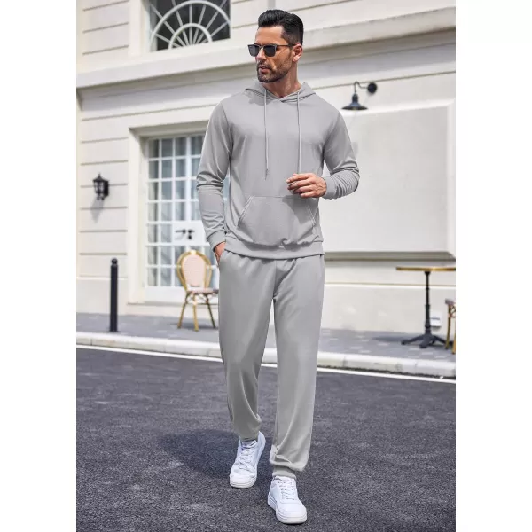 COOFANDY Men's Tracksuit 2 Pieces Long Sleeve Sets Casual Hooded Sweatsuits Jogging Suits
