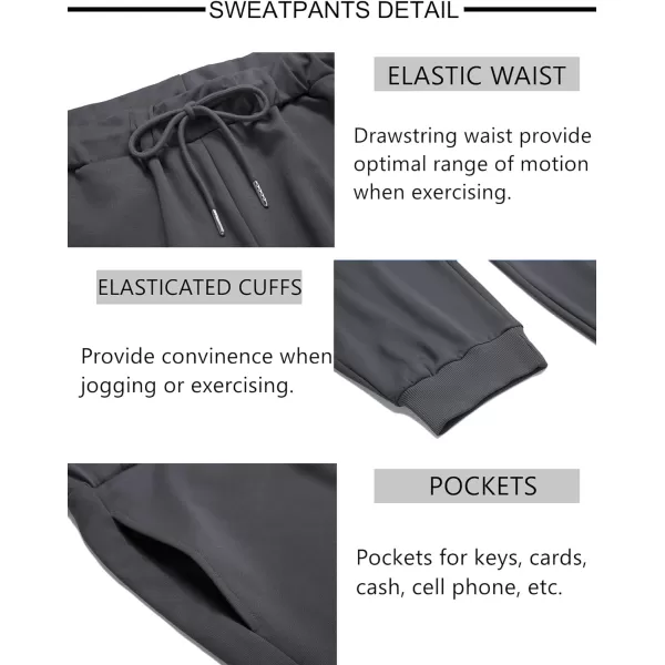 COOFANDY Men's Tracksuit 2 Pieces Long Sleeve Sets Casual Hooded Sweatsuits Jogging Suits