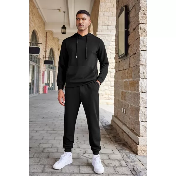 COOFANDY Men's Tracksuits 2 Pieces Waffle Hoodies Sweatsuit Sets Sports Jogging Suit Set