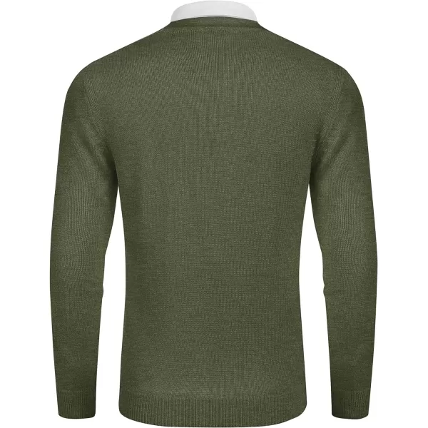 COOFANDY Men's V Neck Cardigan Sweater Casual Lightweight Button Down Knitted Cardigan Sweater