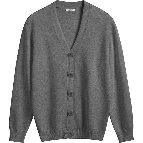 COOFANDY Men's V Neck Cardigan Sweater Casual Lightweight Button Down Knitted Cardigan Sweater