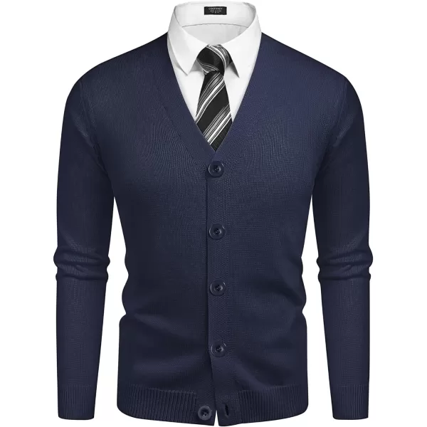 COOFANDY Men's V Neck Cardigan Sweater Casual Lightweight Button Down Knitted Cardigan Sweater
