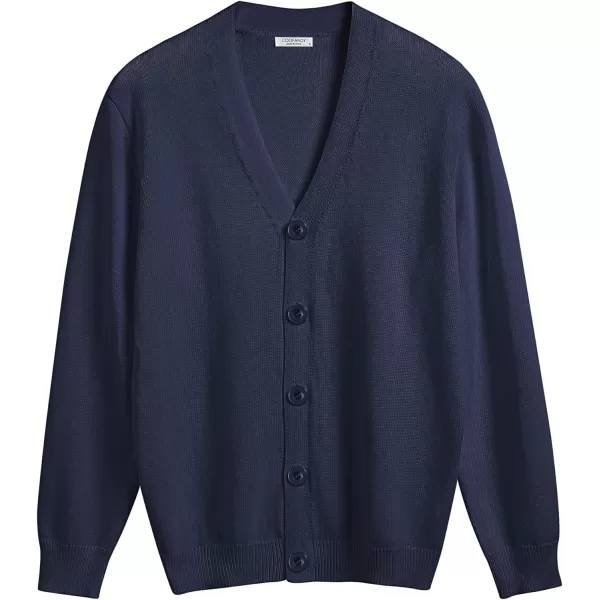 COOFANDY Men's V Neck Cardigan Sweater Casual Lightweight Button Down Knitted Cardigan Sweater