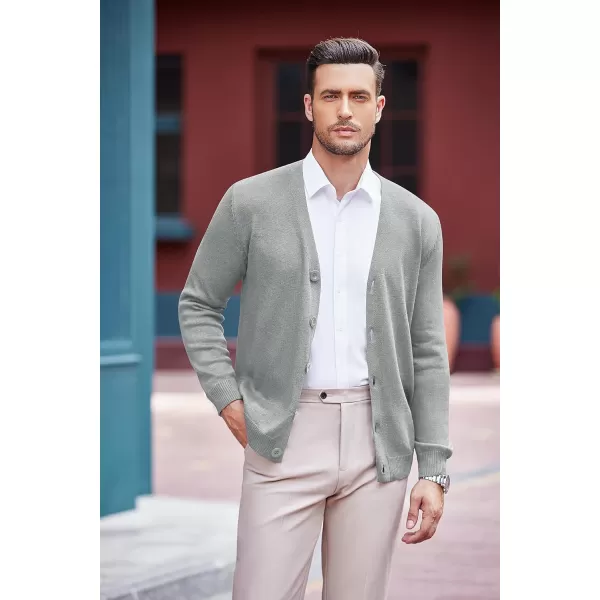 COOFANDY Men's V Neck Cardigan Sweater Casual Lightweight Button Down Knitted Cardigan Sweater