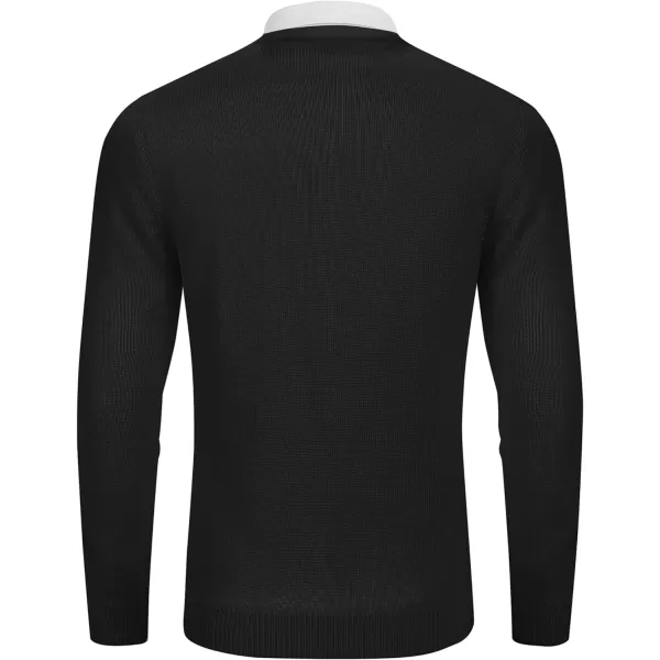 COOFANDY Men's V Neck Cardigan Sweater Casual Lightweight Button Down Knitted Cardigan Sweater