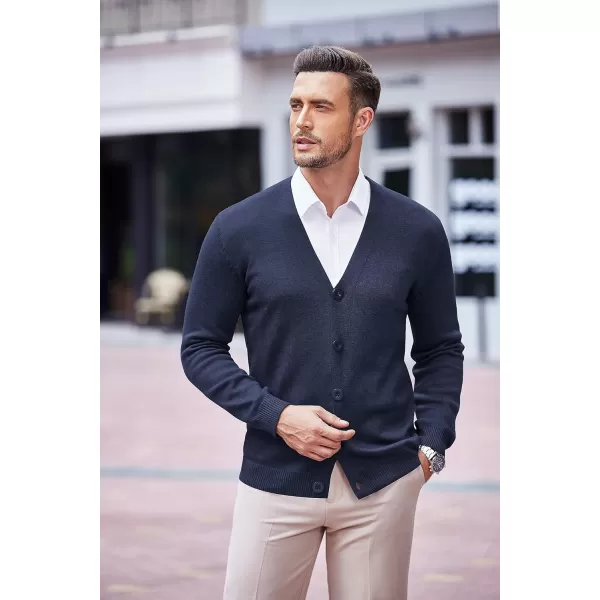 COOFANDY Men's V Neck Cardigan Sweater Casual Lightweight Button Down Knitted Cardigan Sweater