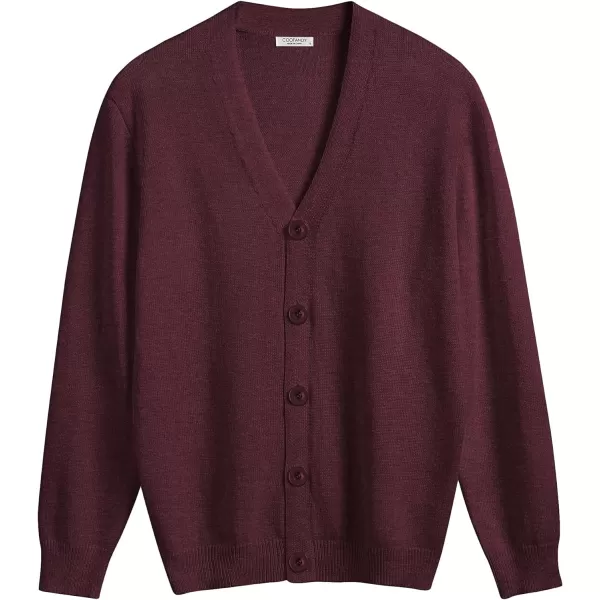COOFANDY Men's V Neck Cardigan Sweater Casual Lightweight Button Down Knitted Cardigan Sweater