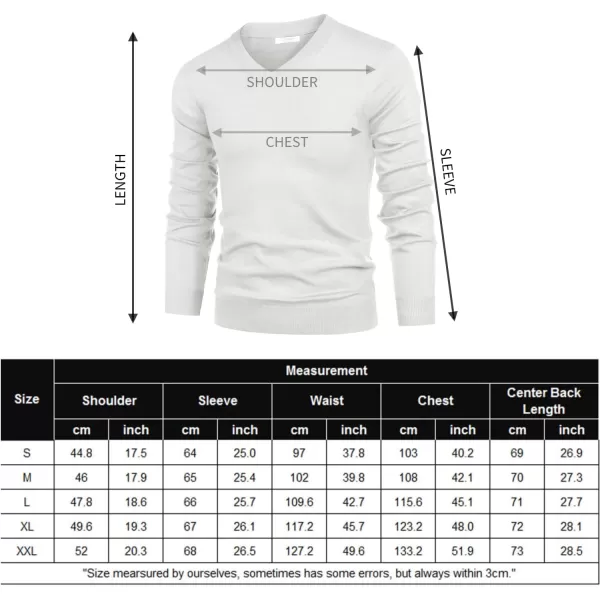 COOFANDY Mens V Neck Dress Sweater Long Sleeve Slim Fit Fashion Pullover Sweater