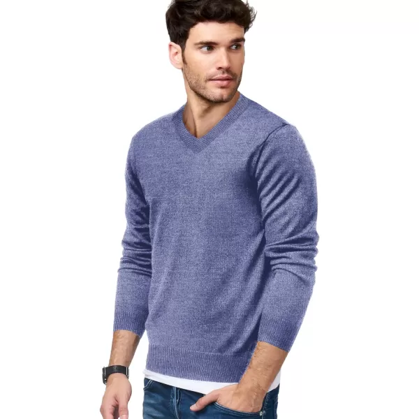 COOFANDY Mens V Neck Dress Sweater Long Sleeve Slim Fit Fashion Pullover Sweater