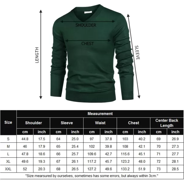 COOFANDY Mens V Neck Dress Sweater Long Sleeve Slim Fit Fashion Pullover Sweater