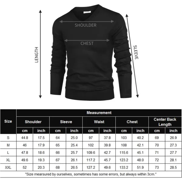 COOFANDY Mens V Neck Dress Sweater Long Sleeve Slim Fit Fashion Pullover Sweater