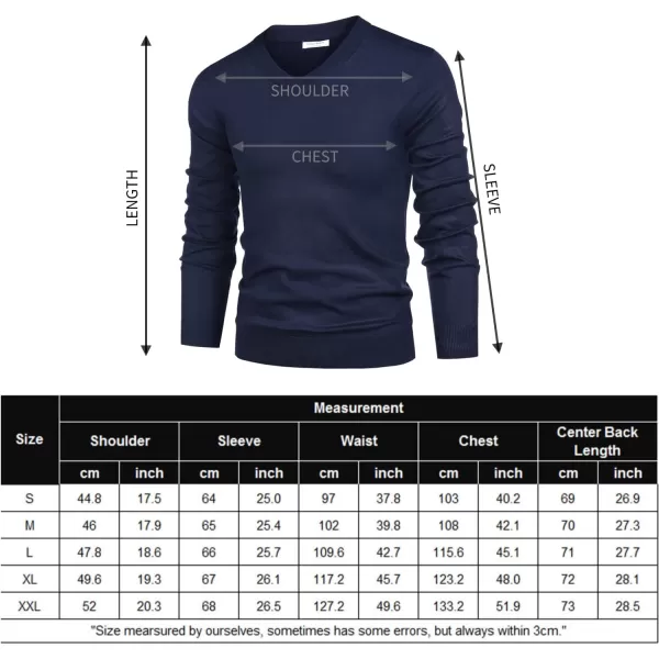 COOFANDY Mens V Neck Dress Sweater Long Sleeve Slim Fit Fashion Pullover Sweater
