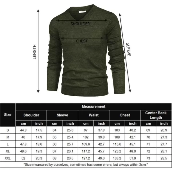 COOFANDY Mens V Neck Dress Sweater Long Sleeve Slim Fit Fashion Pullover Sweater