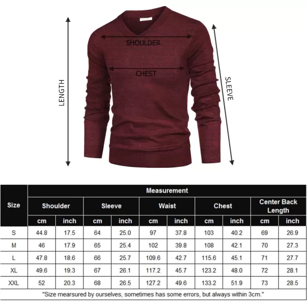 COOFANDY Mens V Neck Dress Sweater Long Sleeve Slim Fit Fashion Pullover Sweater