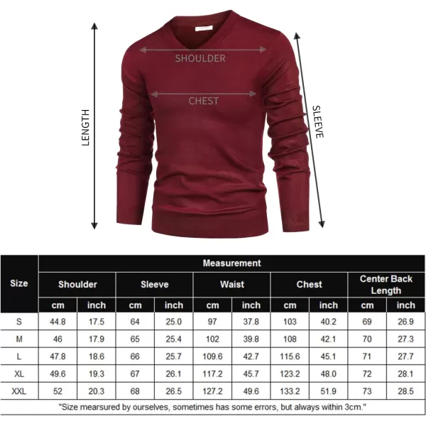 COOFANDY Mens V Neck Dress Sweater Long Sleeve Slim Fit Fashion Pullover Sweater
