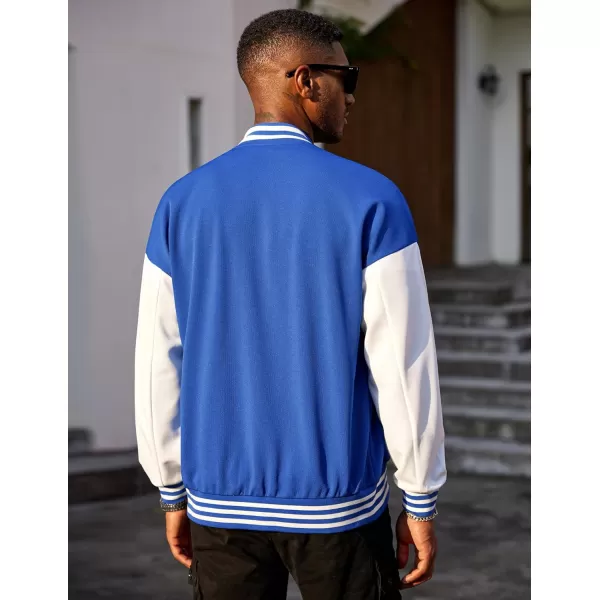 COOFANDY Men's Varsity Jacket Regular Fit Casual Letterman Baseball Bomber Jackets