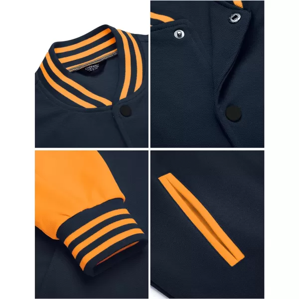 COOFANDY Men's Varsity Jacket Regular Fit Casual Letterman Baseball Bomber Jackets