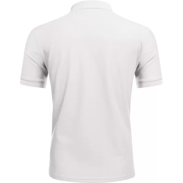 COOFANDY Men's Zipper Polo Shirts Short Sleeve Golf Shirt Slim Fit Casual T Shirts with Pocket