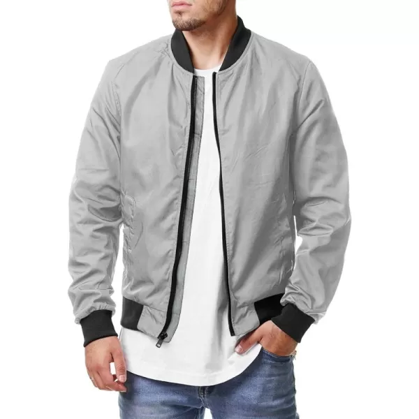COOFANDY Men Bomber Jackets Lightweight Windbreaker Jacket Casual Softshell Flight Fashion Winter Fall Coat with Pocket