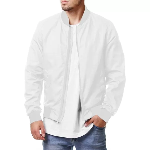 COOFANDY Men Bomber Jackets Lightweight Windbreaker Jacket Casual Softshell Flight Fashion Winter Fall Coat with Pocket