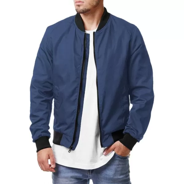 COOFANDY Men Bomber Jackets Lightweight Windbreaker Jacket Casual Softshell Flight Fashion Winter Fall Coat with Pocket