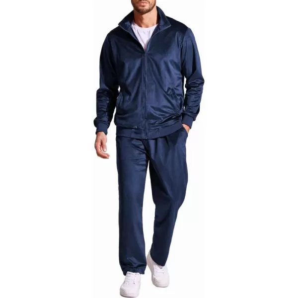 COOFANDY Mens 2 Piece Velour Tracksuit Full Zip Jackets Pants Velvet Jogging Suits Sweatsuit Set