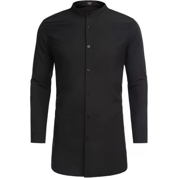 COOFANDY Men's African Dashiki Print Shirt Long Sleeve Button Down Shirt Bright Color Tribal Top Shirt