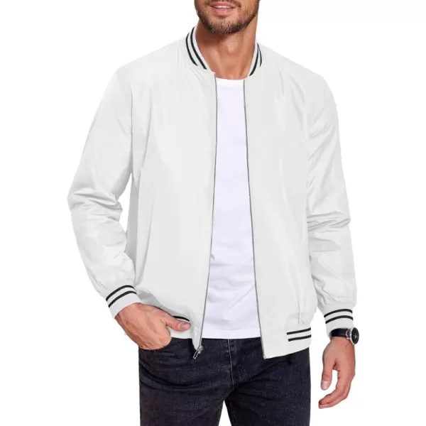 COOFANDY Men's Bomber Jackets Lightweight Windbreaker Full Zip Varsity Jacket Casual Active Coat Outwear
