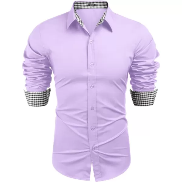 COOFANDY Men's Business Dress Shirt Long Sleeve Slim Fit Casual Button Down Shirt