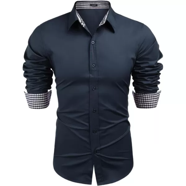 COOFANDY Men's Business Dress Shirt Long Sleeve Slim Fit Casual Button Down Shirt
