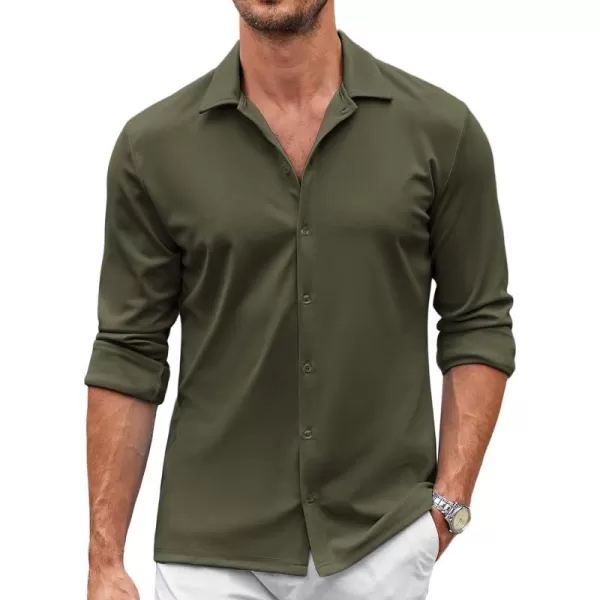 COOFANDY Men's Casual Button Down Shirt Wrinkle Free Shirts Long Sleeve Dress Shirt