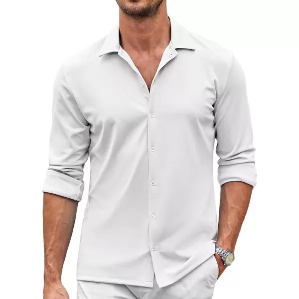 COOFANDY Men's Casual Button Down Shirt Wrinkle Free Shirts Long Sleeve Dress Shirt