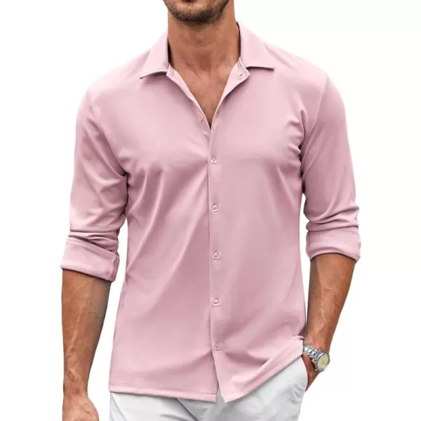 COOFANDY Men's Casual Button Down Shirt Wrinkle Free Shirts Long Sleeve Dress Shirt