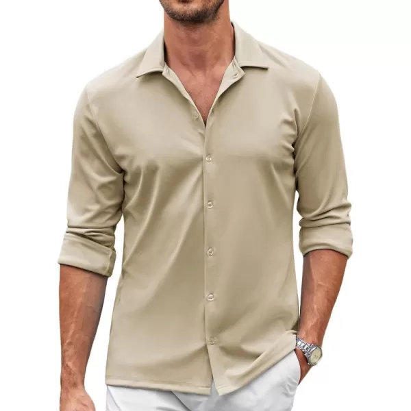 COOFANDY Men's Casual Button Down Shirt Wrinkle Free Shirts Long Sleeve Dress Shirt