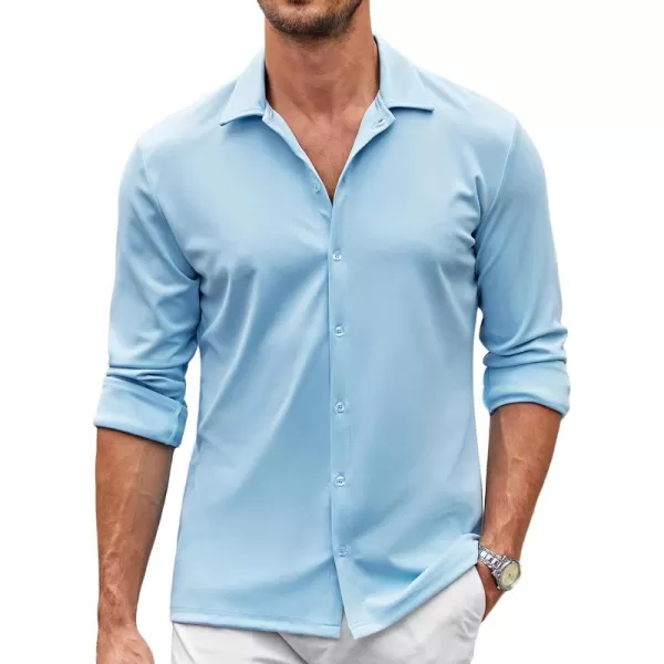 COOFANDY Men's Casual Button Down Shirt Wrinkle Free Shirts Long Sleeve Dress Shirt