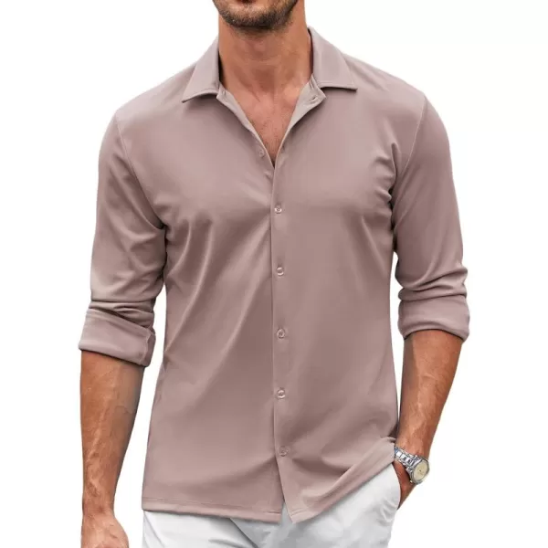 COOFANDY Men's Casual Button Down Shirt Wrinkle Free Shirts Long Sleeve Dress Shirt