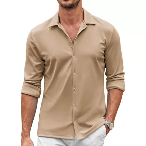 COOFANDY Men's Casual Button Down Shirt Wrinkle Free Shirts Long Sleeve Dress Shirt