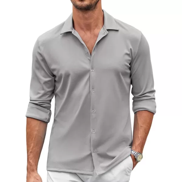COOFANDY Men's Casual Button Down Shirt Wrinkle Free Shirts Long Sleeve Dress Shirt