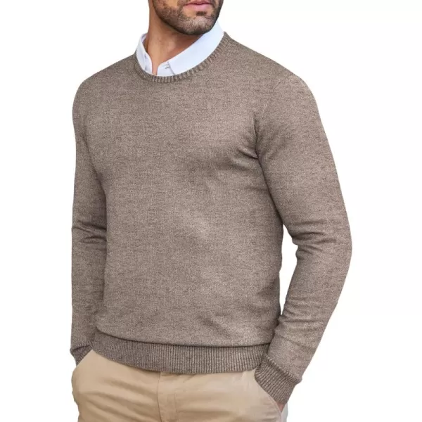COOFANDY Men's Dress Crew Neck Sweater Slim Fit Lightweight Sweatshirts Knitted Pullover Casual Fashion Long Sleeve Sweater