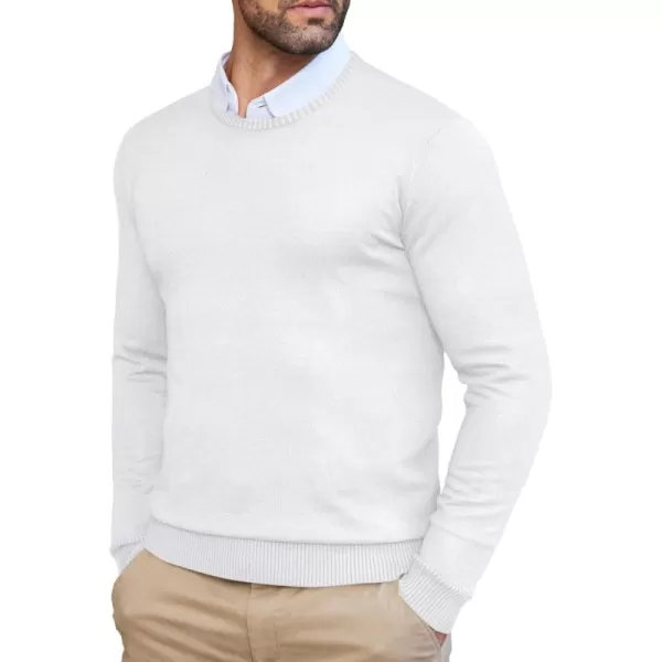COOFANDY Men's Dress Crew Neck Sweater Slim Fit Lightweight Sweatshirts Knitted Pullover Casual Fashion Long Sleeve Sweater