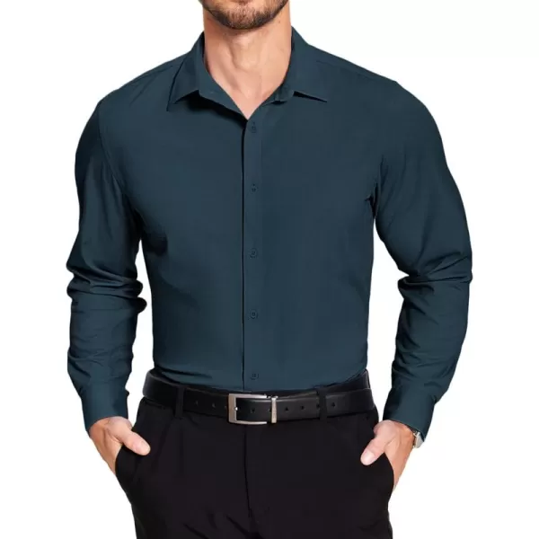 COOFANDY Men's Dress Shirt Wrinkle Free Long Sleeve Button Down Formal Shirts