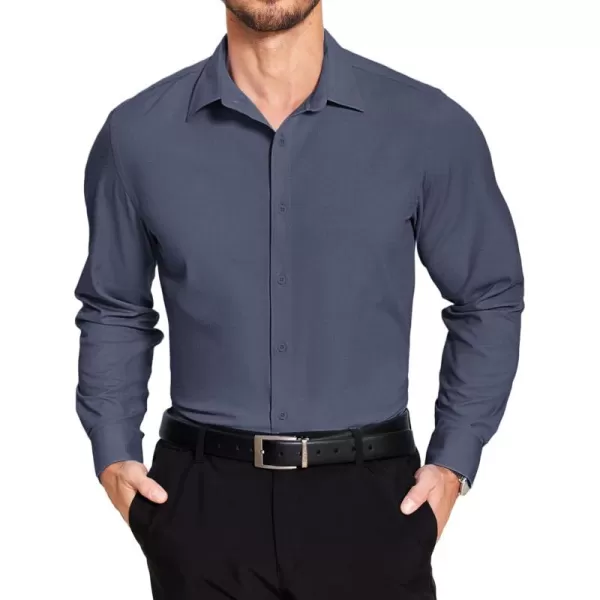COOFANDY Men's Dress Shirt Wrinkle Free Long Sleeve Button Down Formal Shirts