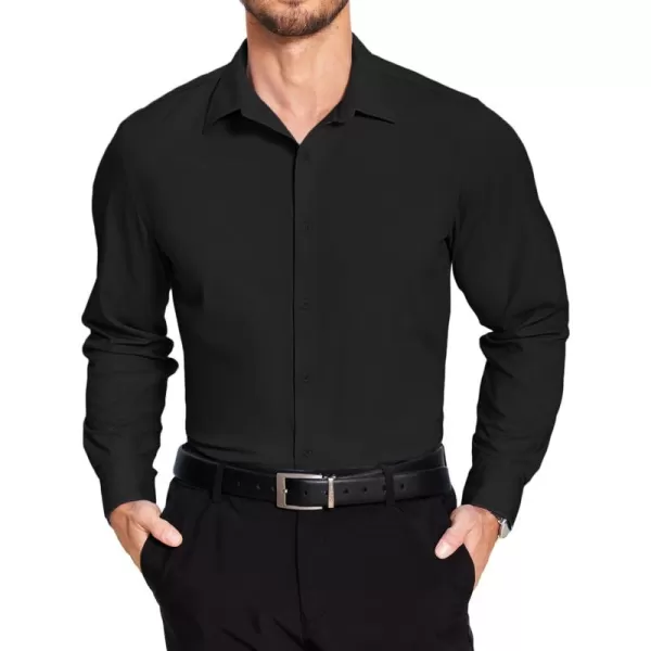COOFANDY Men's Dress Shirt Wrinkle Free Long Sleeve Button Down Formal Shirts