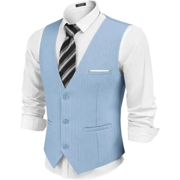 COOFANDY Mens Dress Vest Casual Business Waistcoat Formal Wedding 3 Button Suit Vest
